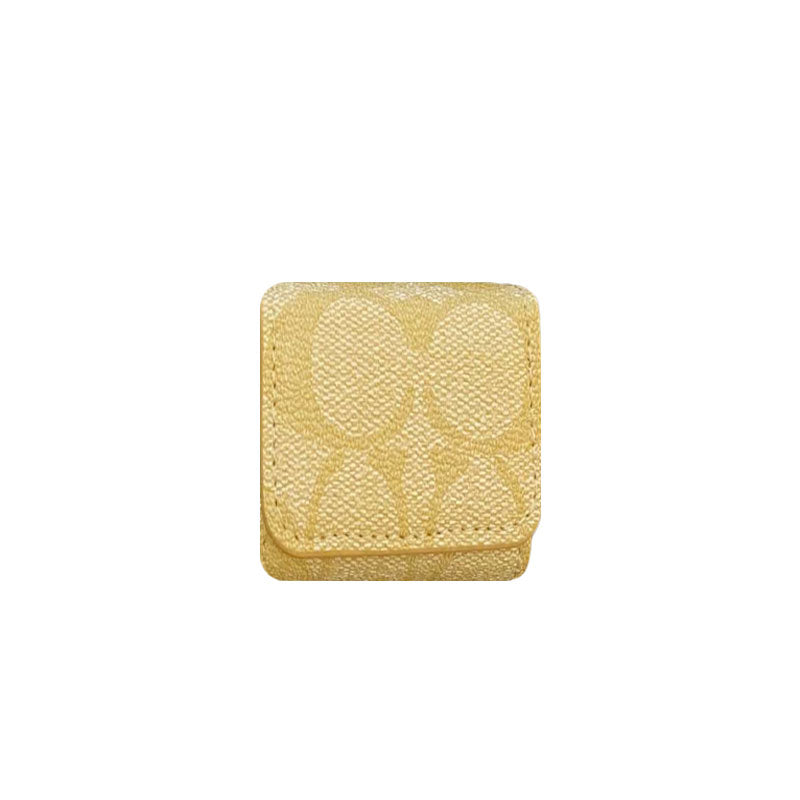 Luxuriöse Coach AirPods-Hüllen Kaffee-YH240425