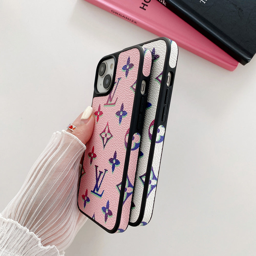 Lou farvet læder cover til iPhone
