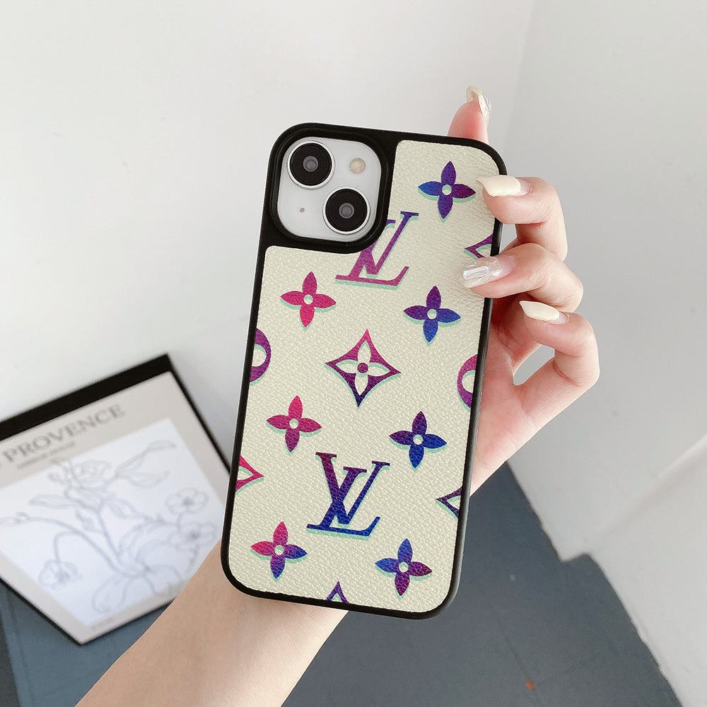 Lou farvet læder cover til iPhone