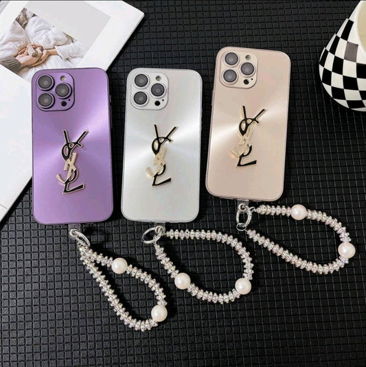 Y-S-L Shine x Mono iPhone Case With Chain