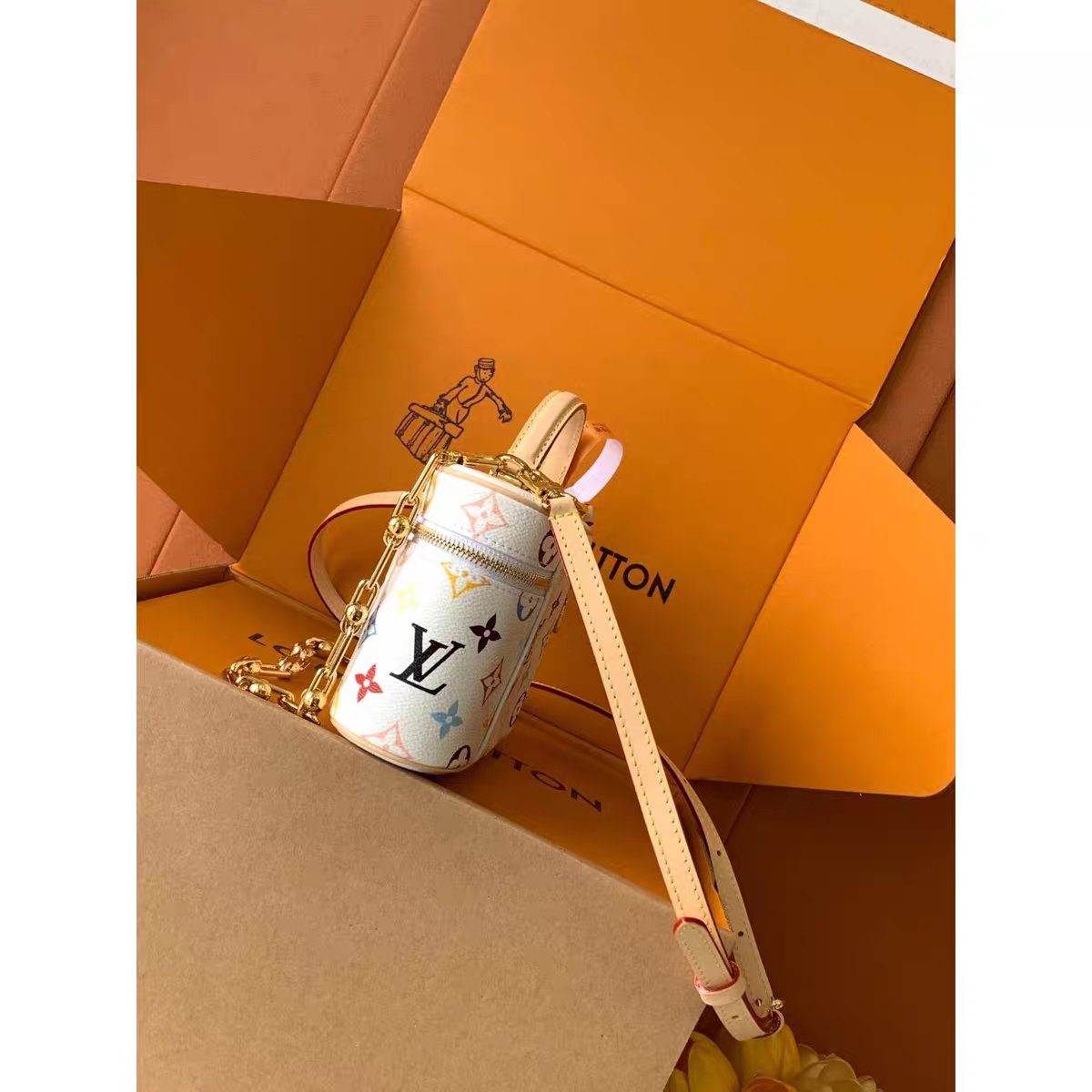 Bolsa de mão Box com inspiração vintage – Elegant Monogram Tote Box