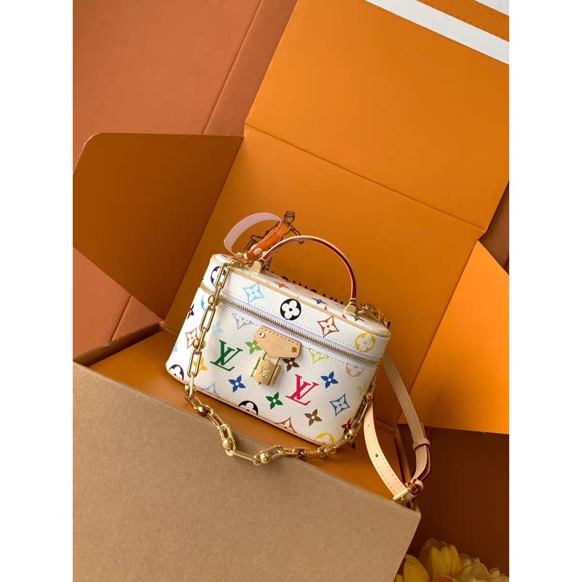 Bolsa de mão Box com inspiração vintage – Elegant Monogram Tote Box