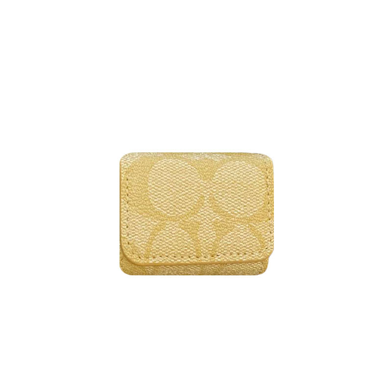 Luxuriöse Coach AirPods-Hüllen Kaffee-YH240425