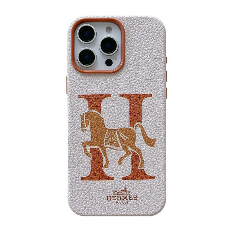 Herm leren iPhone-hoesje