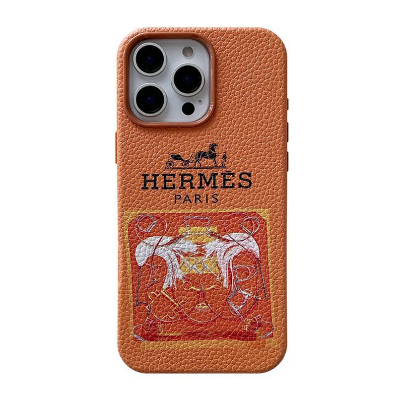 Herm leren iPhone-hoesje