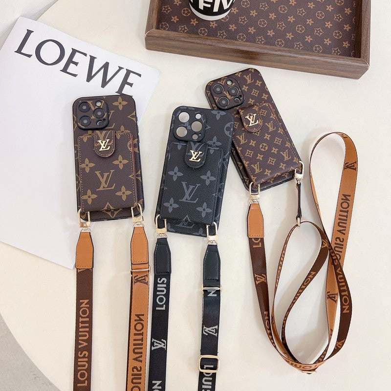 Lou Card Bag iPhone-Hülle mit farbiger Kette zum Umhängen