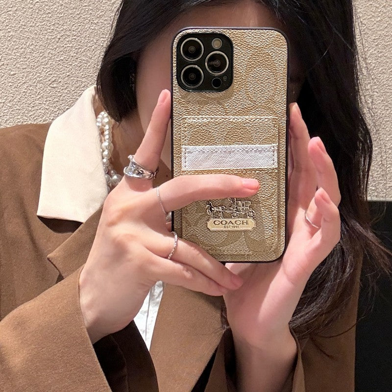 Mála Cárta Coa Cás iPhone Leathar