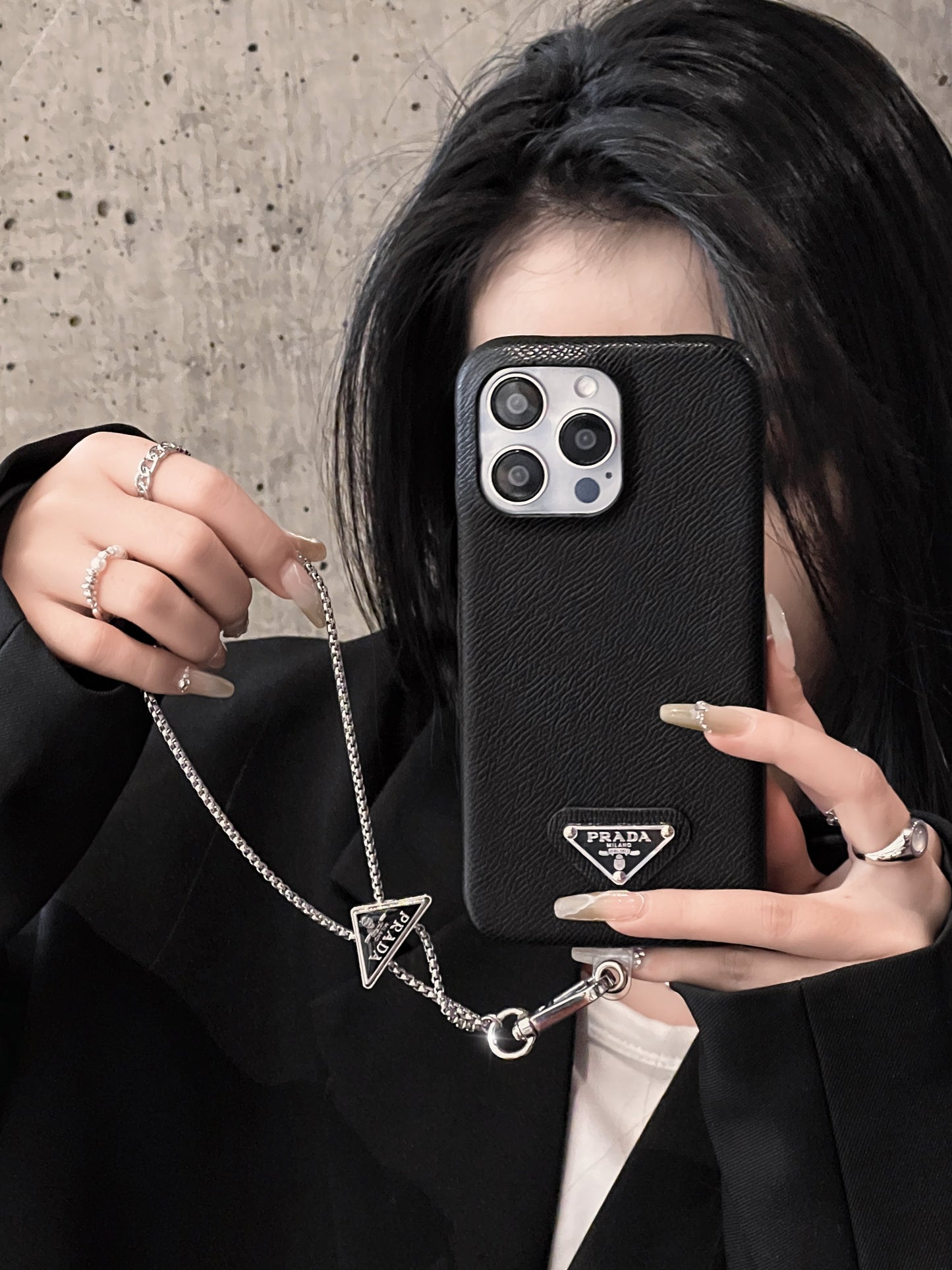 Pra Læder Crossbody iPhone etui
