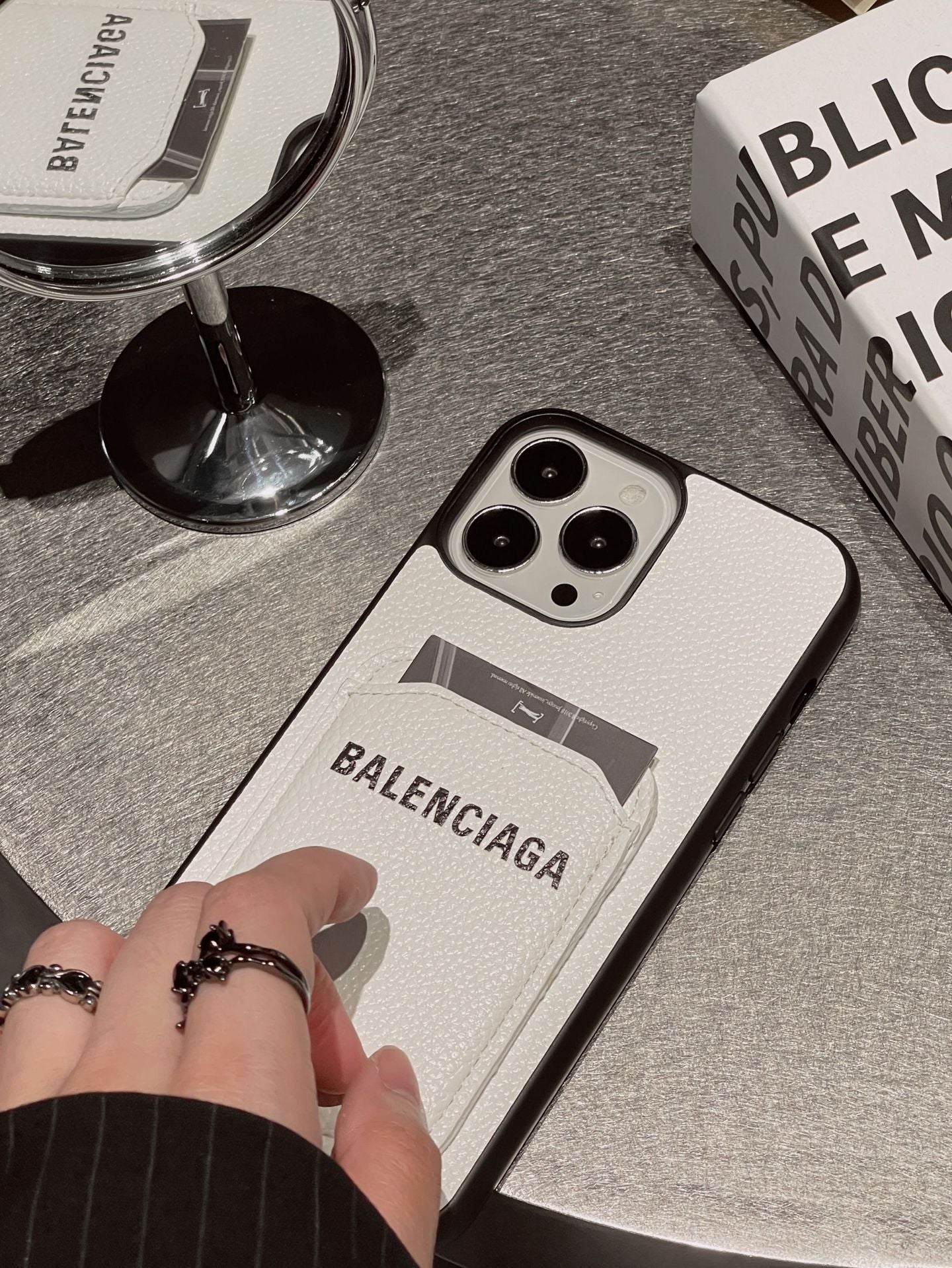 BB kártyatartó bőr iPhone tok