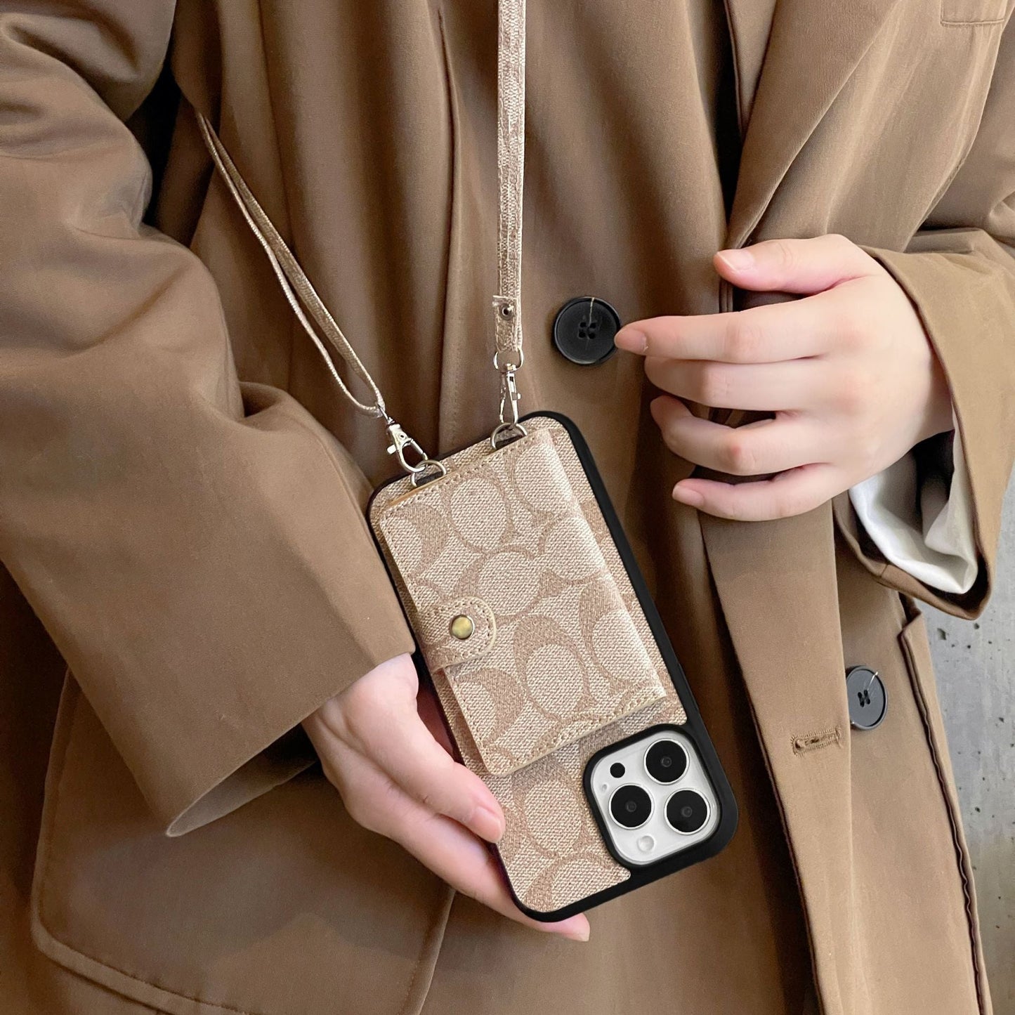 Coa Card Bag Δερμάτινη θήκη για iPhone με αλυσίδα