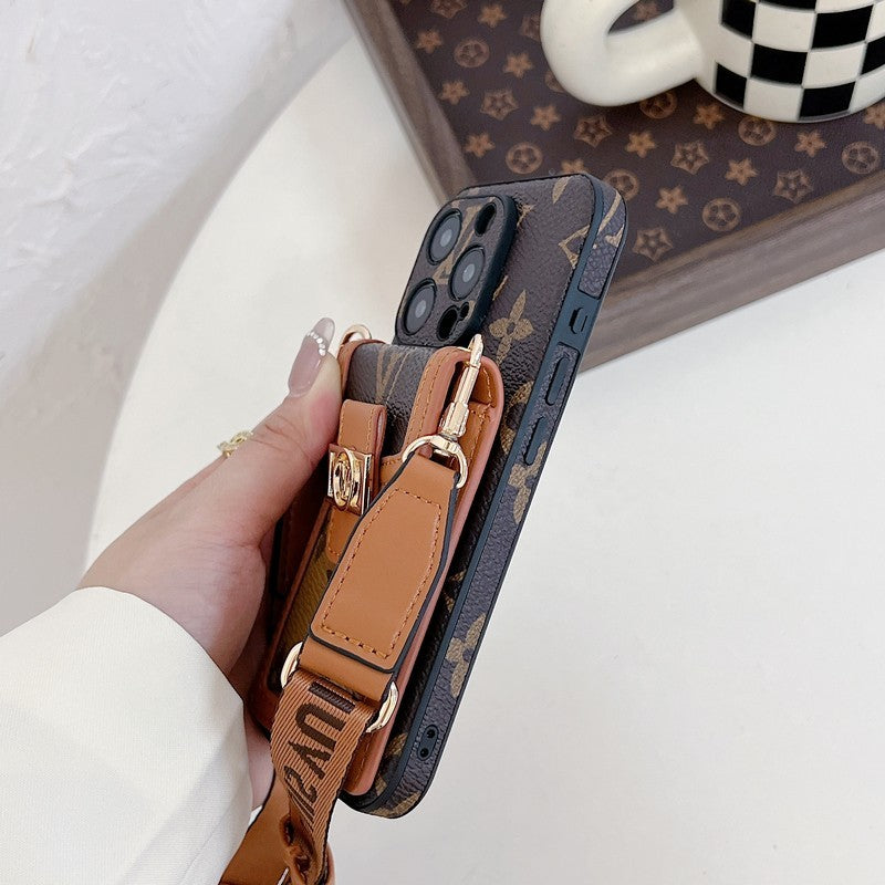 Sealbhóir Cárta Lou Cás iPhone Crossbody