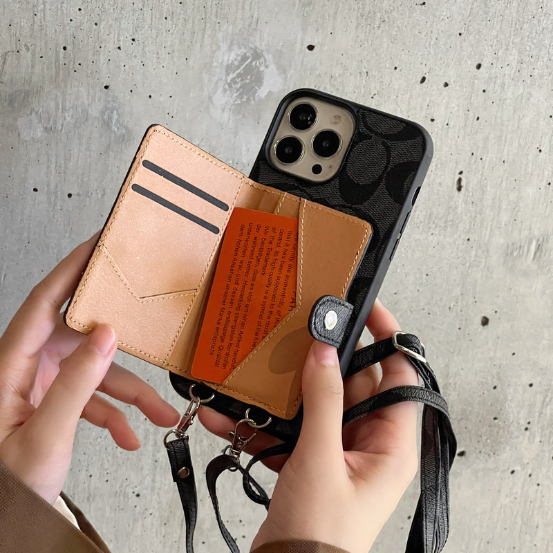 Coach iPhone tok Tárcával és Szíjjal Barna -SZK240402