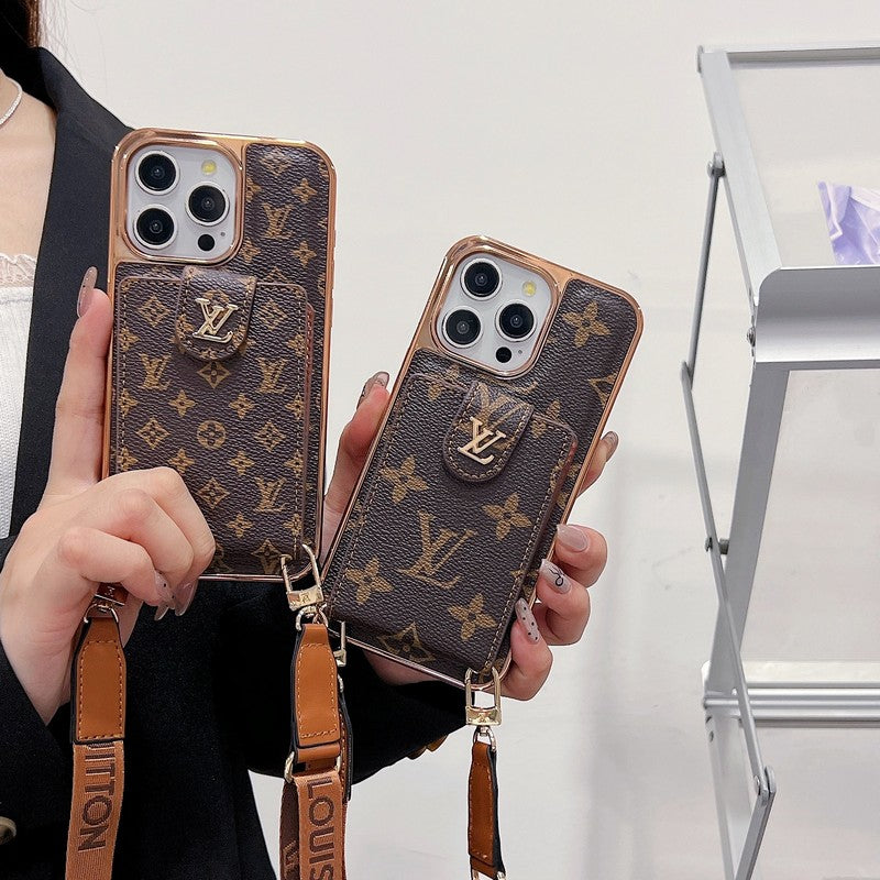 Custodia per iPhone a tracolla Lou Gold Cover