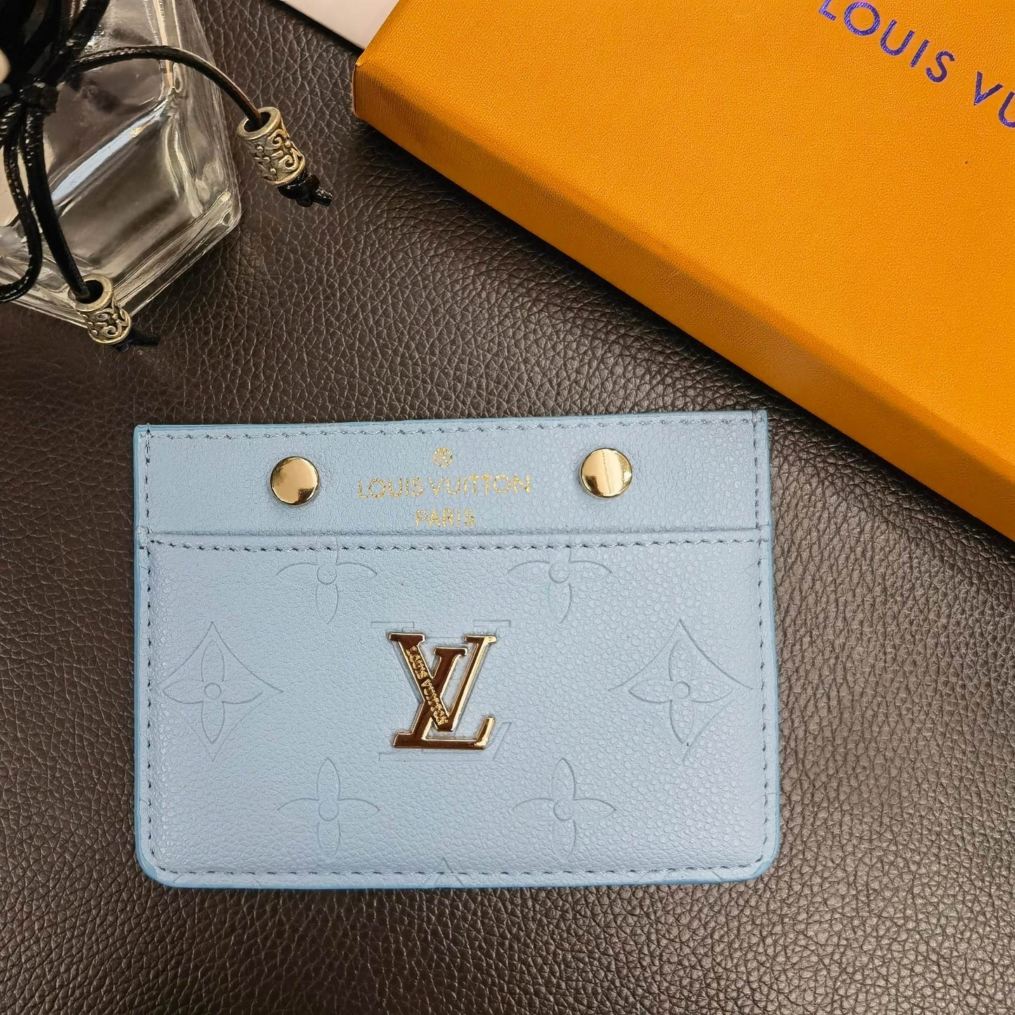 LV Signature Slim Card Holder Wallet