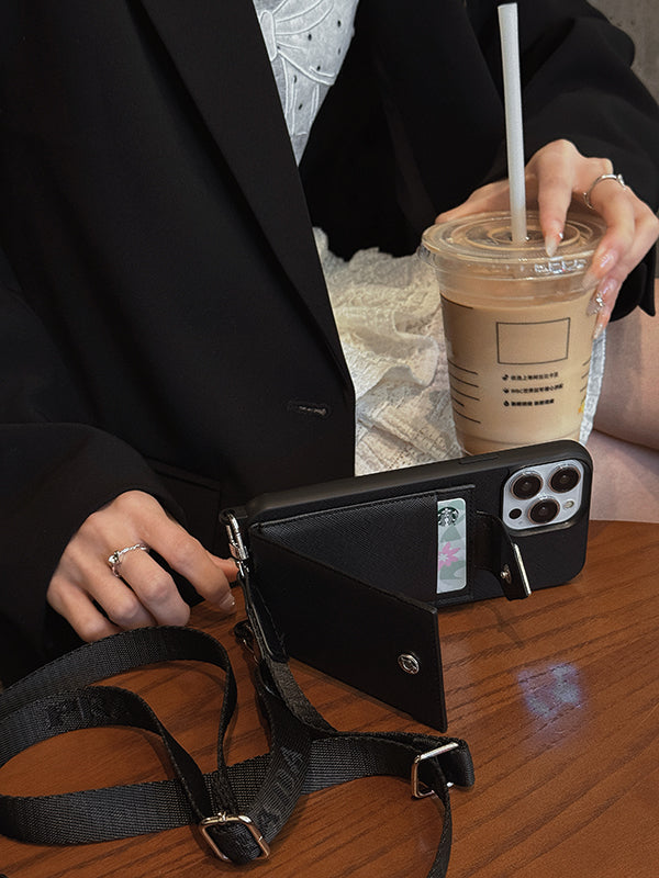 Pra Crossbody læder etui til iPhone
