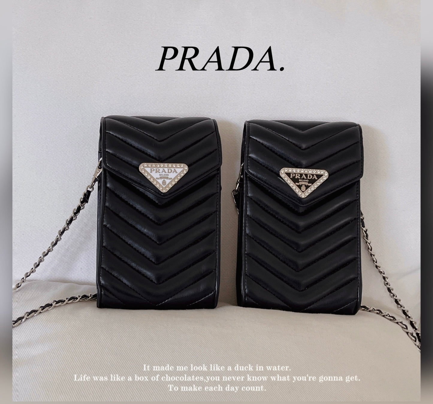 Crossbody nahkainen puhelinlaukku