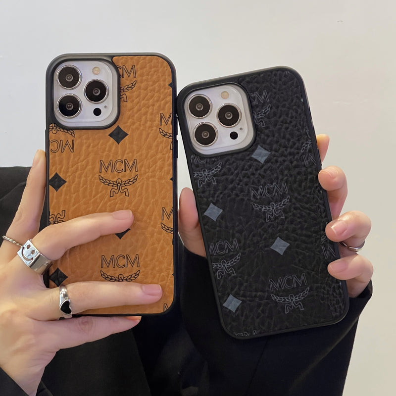MCM iPhone Cover Sort-MCK240603