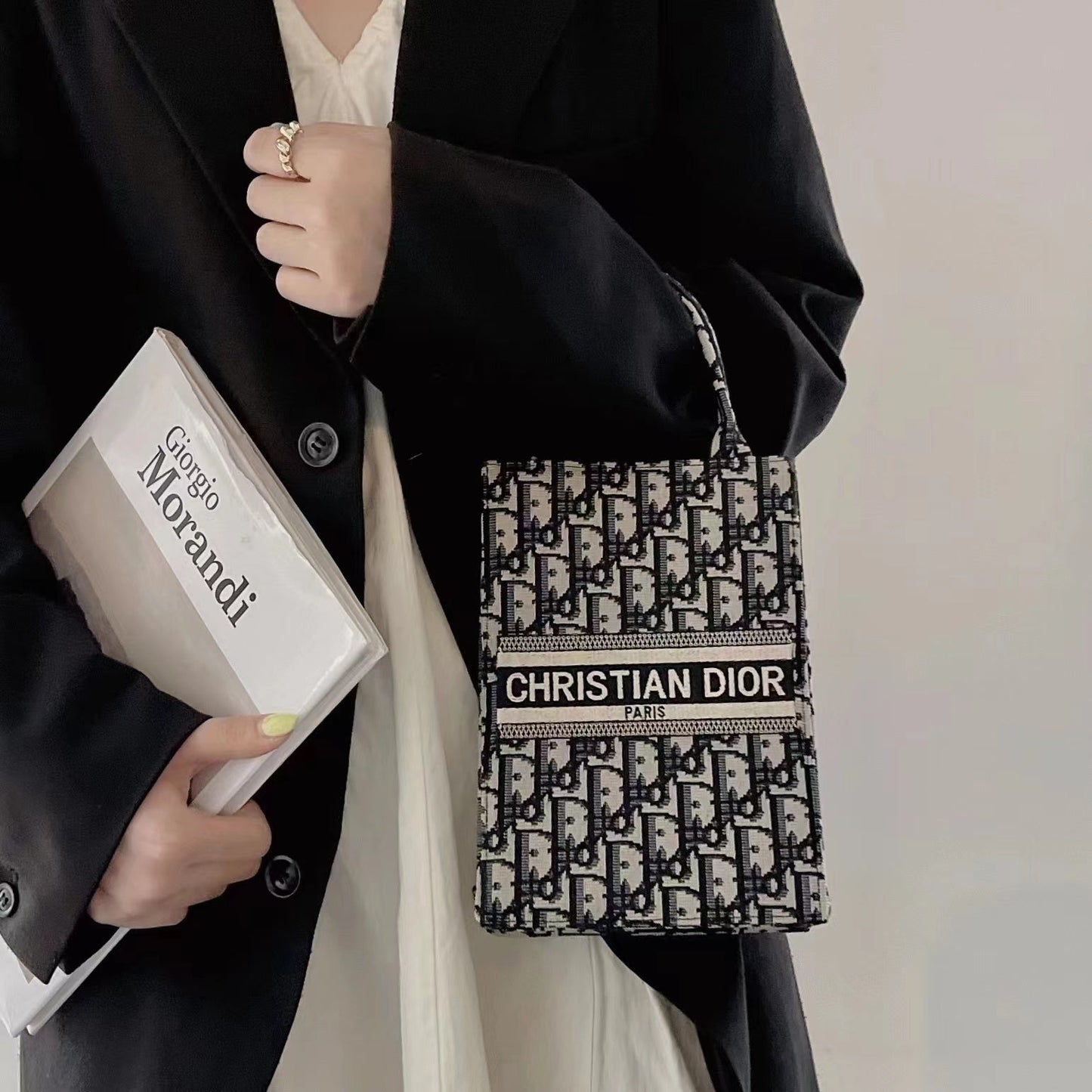 Klassieke draagtas met crossbodyband