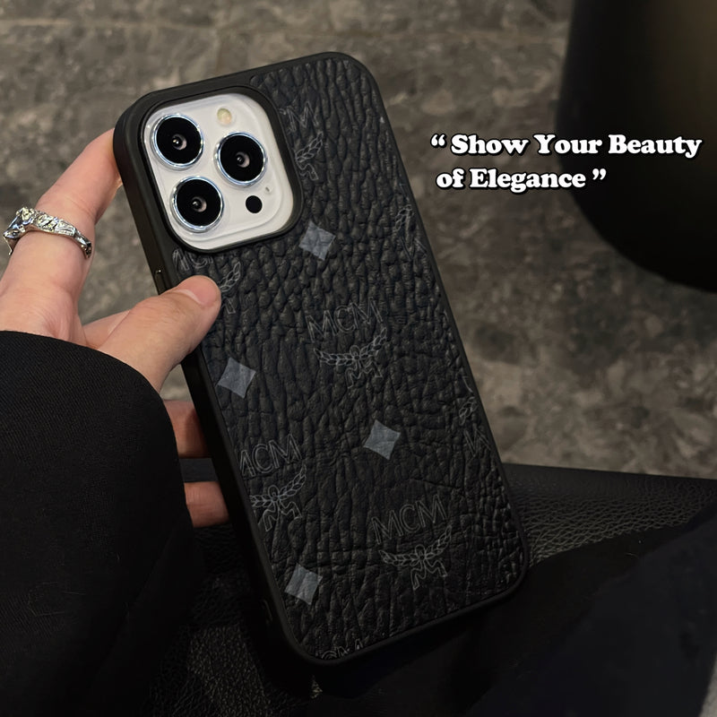 MCM iPhone Cover Sort-MCK240603