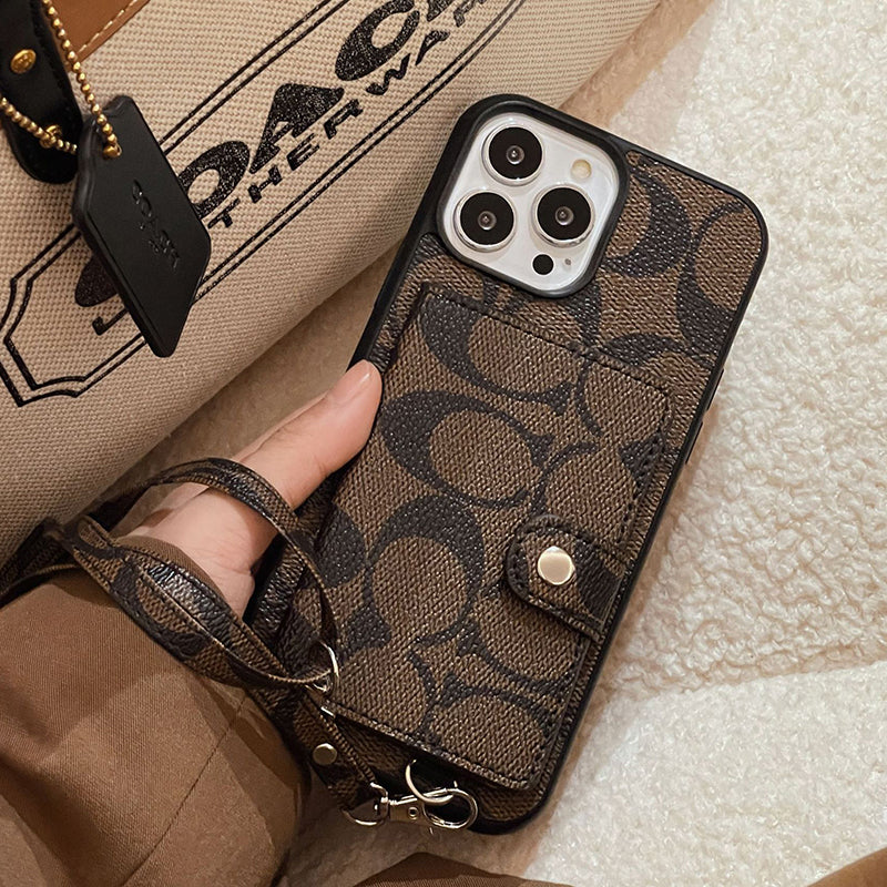 Coa Card Bag Δερμάτινη θήκη για iPhone με αλυσίδα