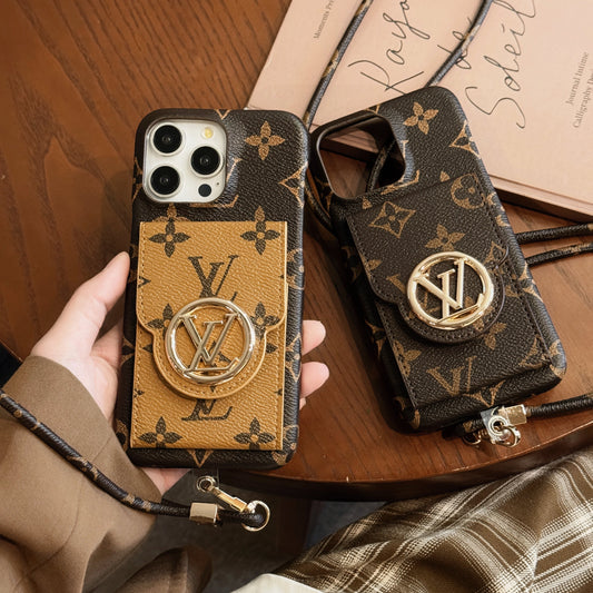 Custodia per iPhone con catena porta carte Lou