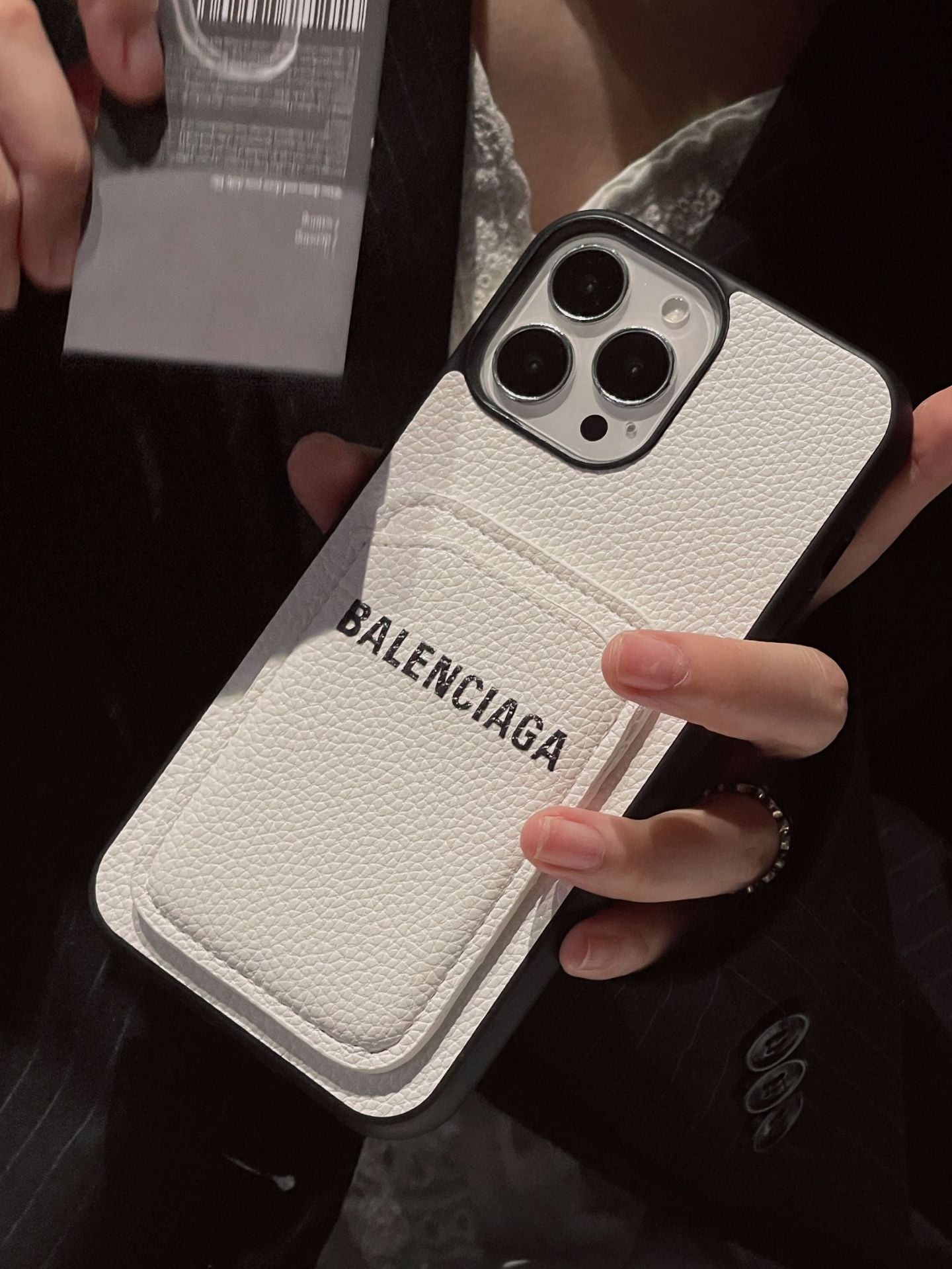 BB kártyatartó bőr iPhone tok