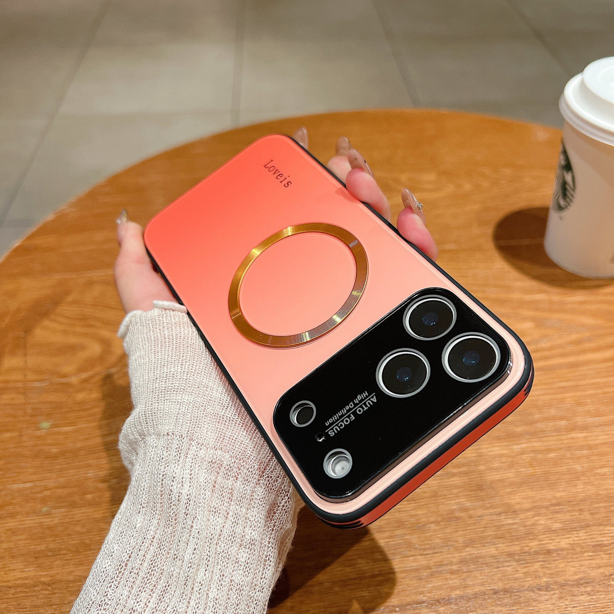 MagSafe Magnetic Gradient Phone Case with Lens Protection
