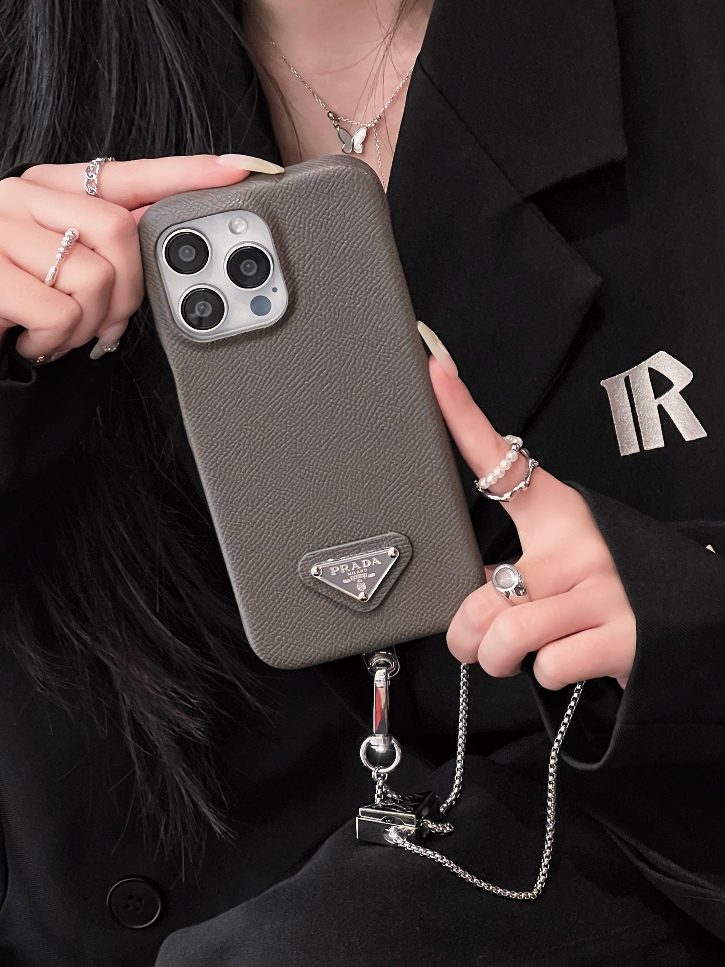 Pra Læder Crossbody iPhone etui