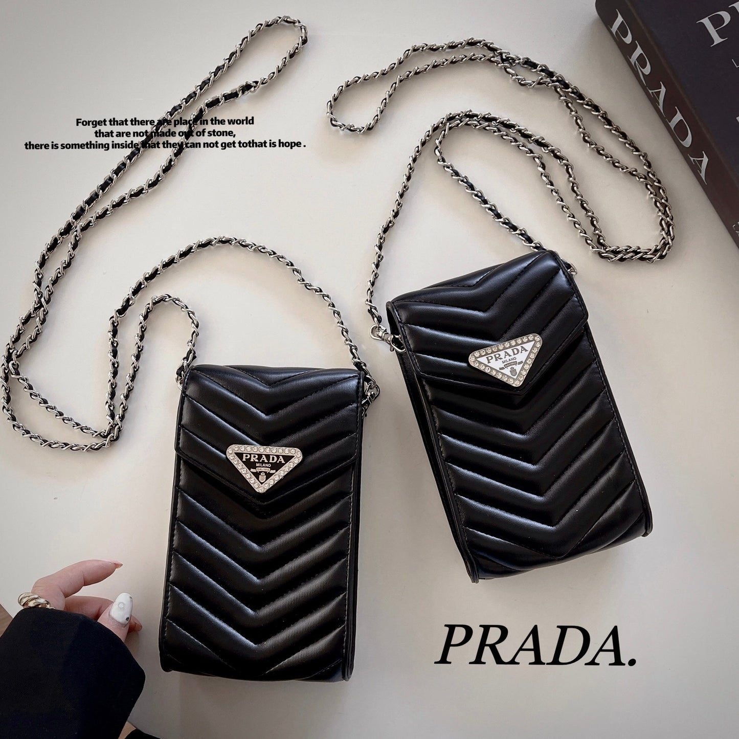 Crossbody nahkainen puhelinlaukku
