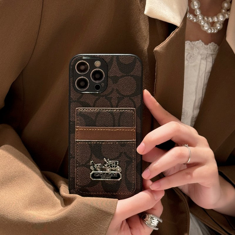 Mála Cárta Coa Cás iPhone Leathar