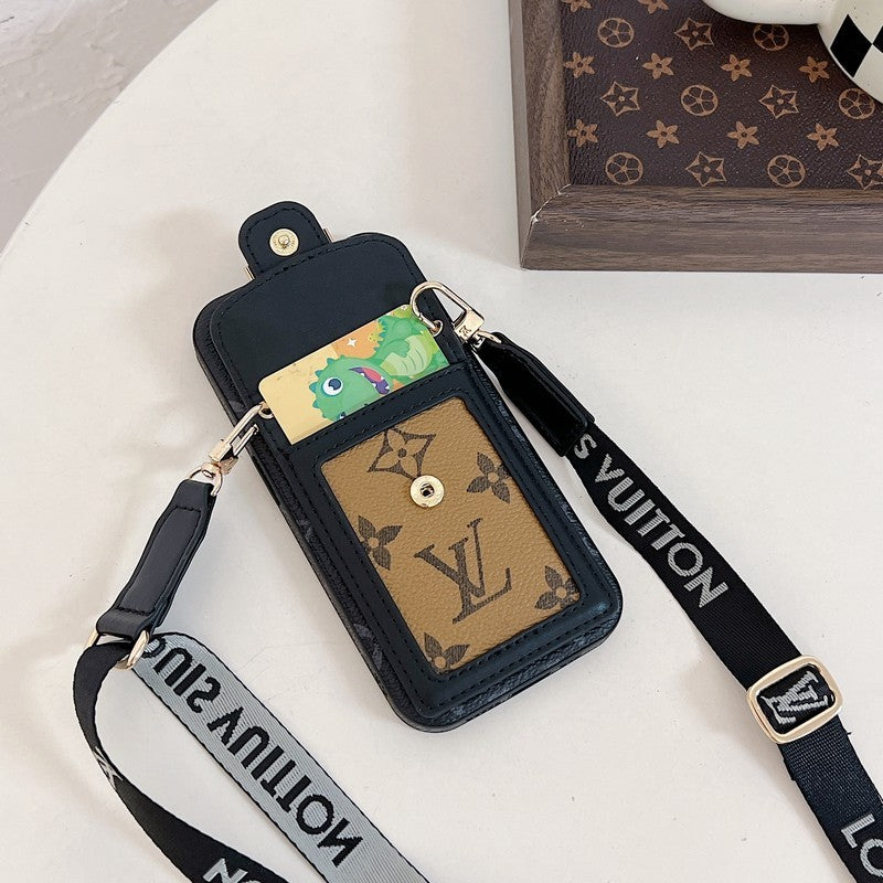 Sealbhóir Cárta Lou Cás iPhone Crossbody