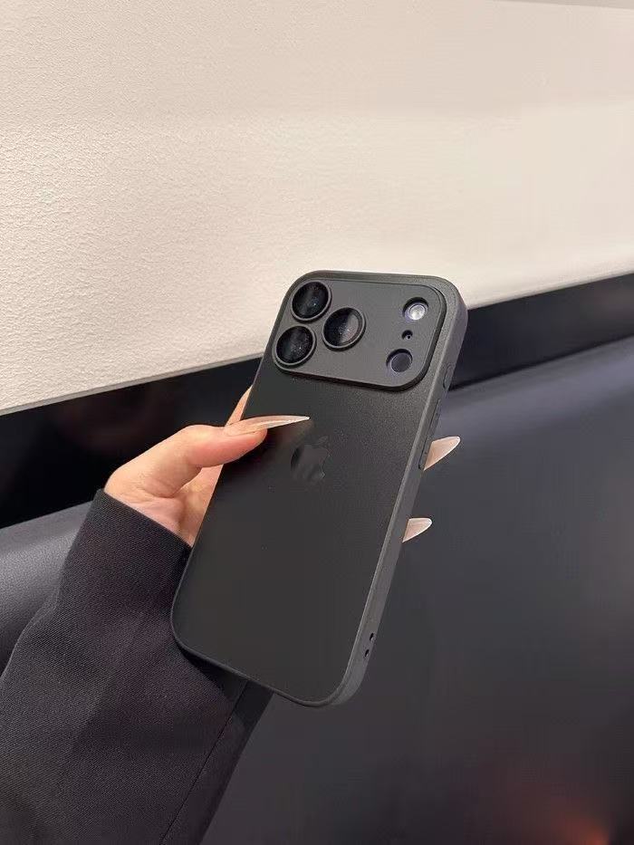 Minimalist Matte Black Soft Phone Case