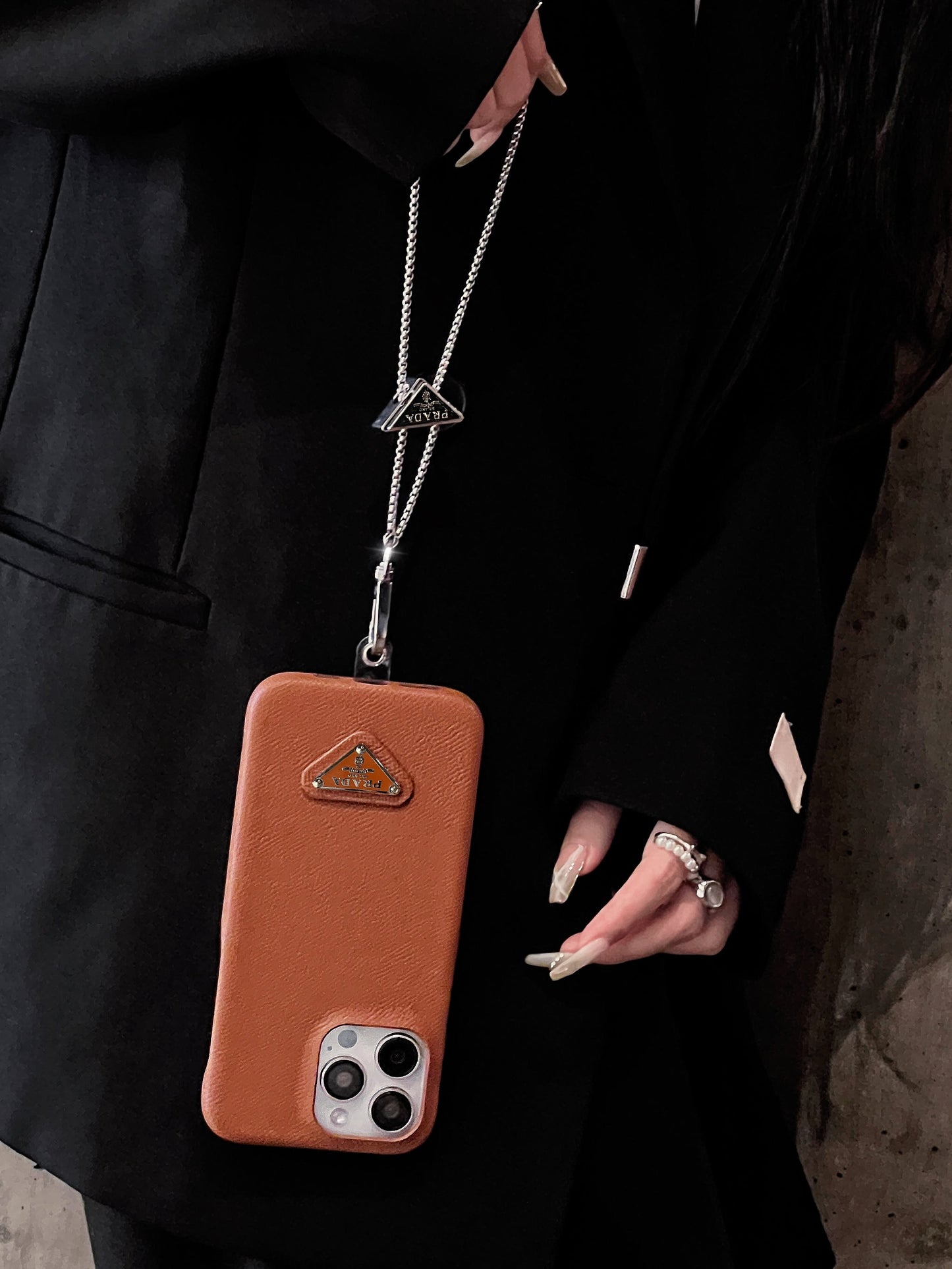 Pra Læder Crossbody iPhone etui