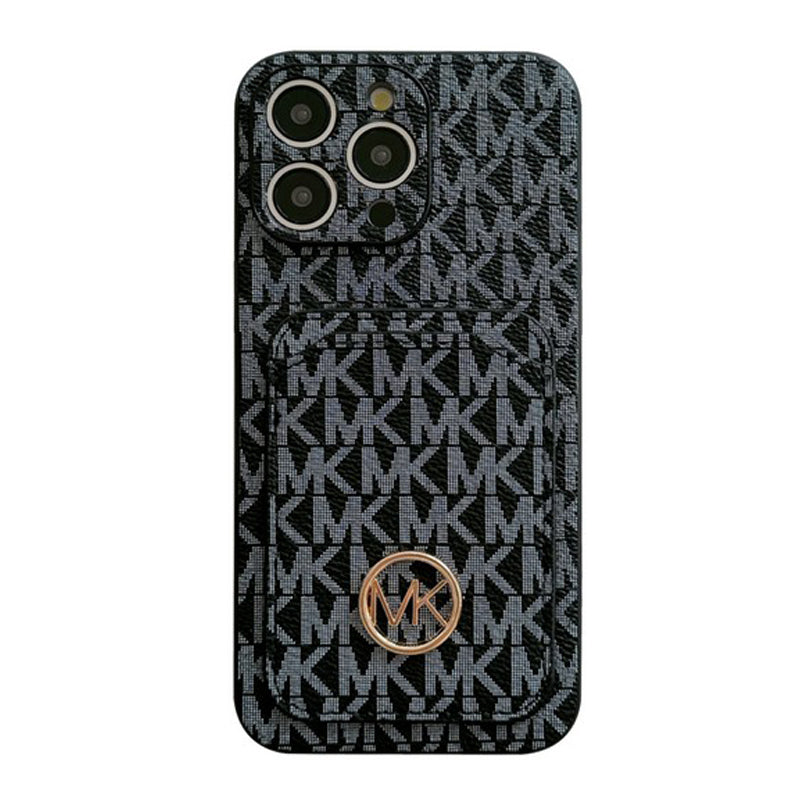 Sac à cartes MK Logo doré Coque et skin iPhone