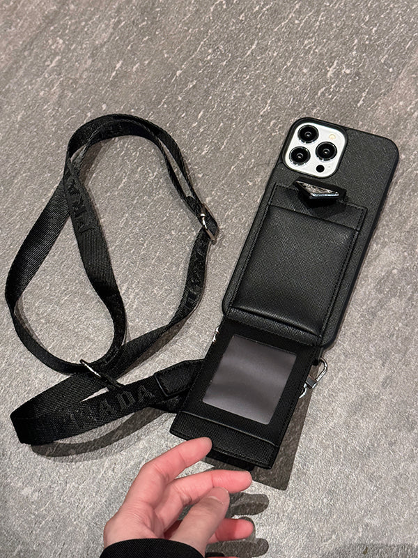 Pra Crossbody læder etui til iPhone