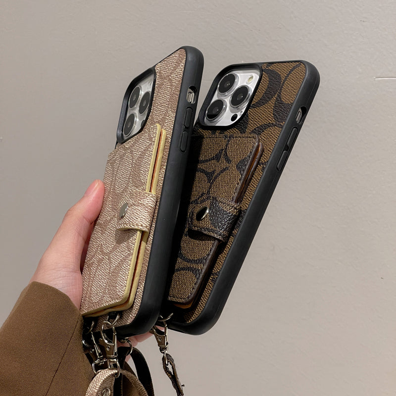 Coach iPhone tok Tárcával és Szíjjal Barna -SZK240402