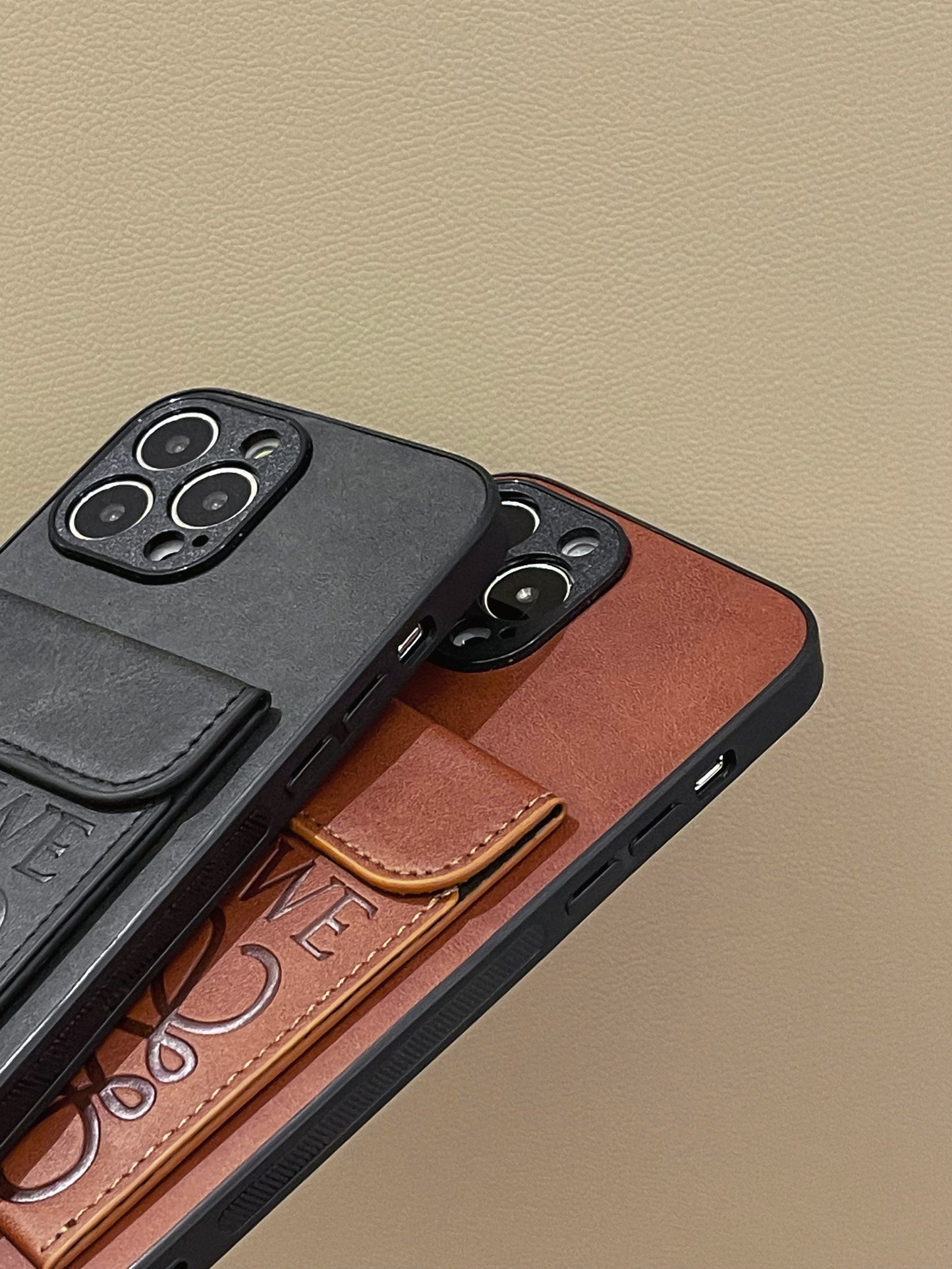 LOEWE iPhone tok kártyatartóval, fekete-LZP241448