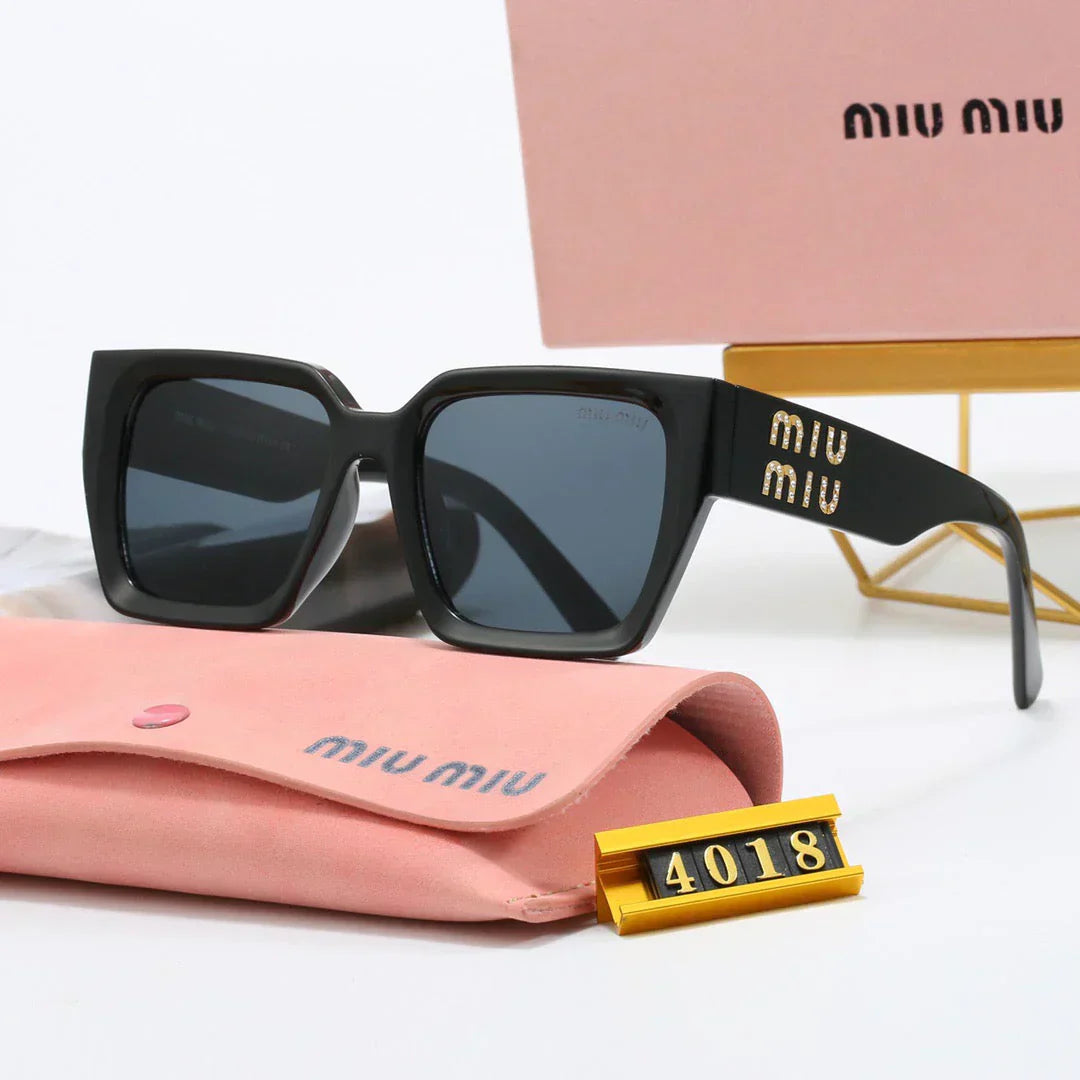 Luxe universele zonnebril met vierkant montuur 4018