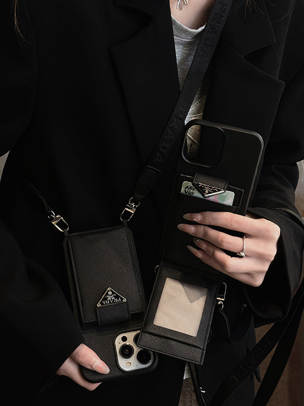 Pra Crossbody læder etui til iPhone