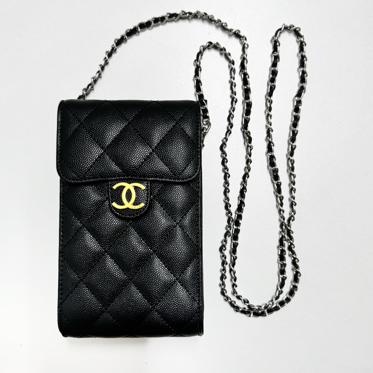 Crossbody nahkainen puhelinlaukku