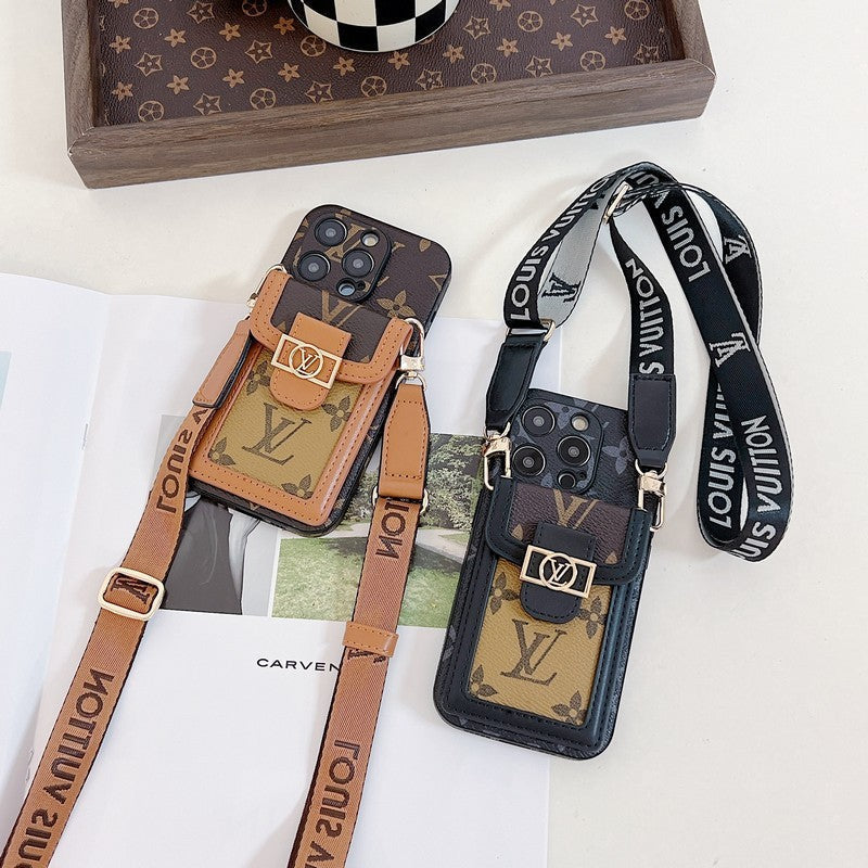 Sealbhóir Cárta Lou Cás iPhone Crossbody