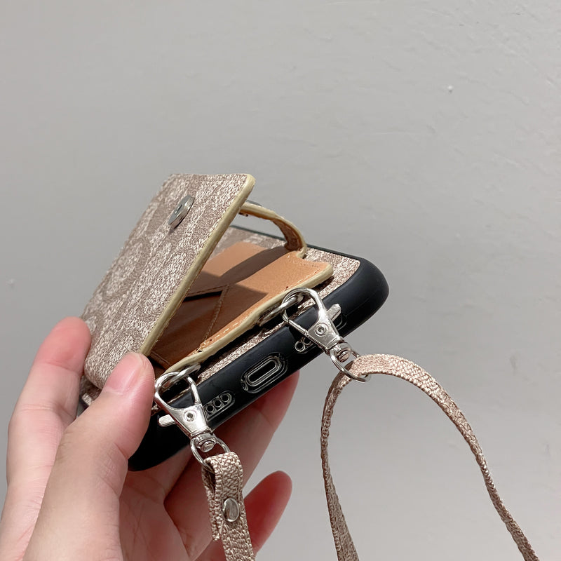 Coach iPhone tok pénztárcával és szíjjal, fehér -SZK240402