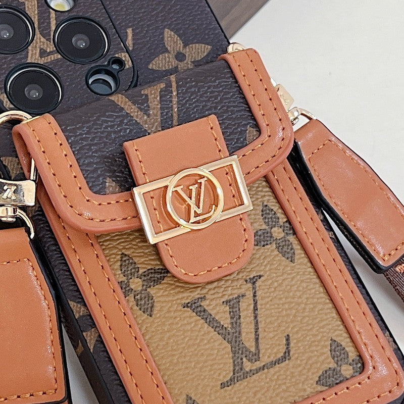 Sealbhóir Cárta Lou Cás iPhone Crossbody