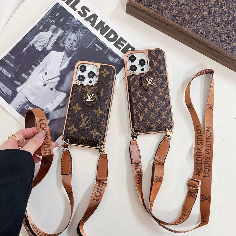 Custodia per iPhone a tracolla Lou Gold Cover