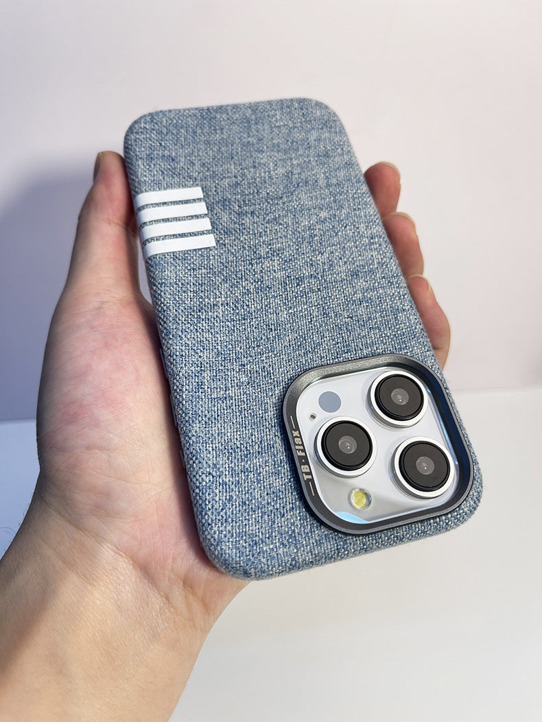 Premium vintage linned magnetisk telefoncover til iPhone