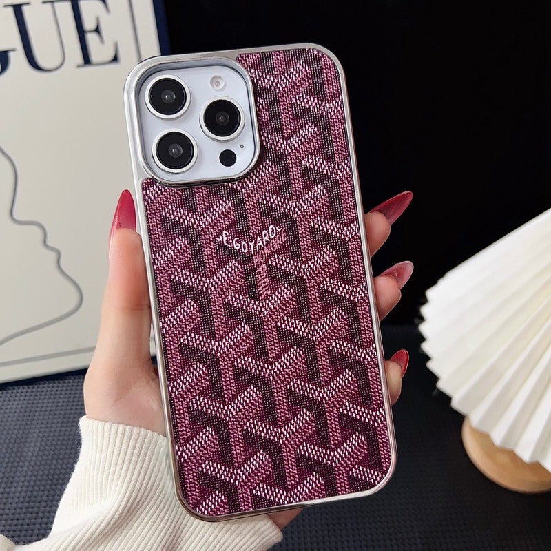 Capa para iPhone Goya multicolorida em ouro branco