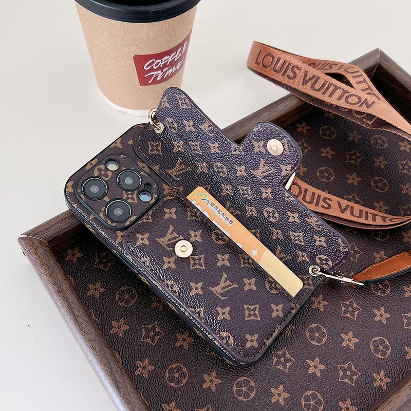 Etui na iPhone'a z bocznym uchwytem na karty Lou