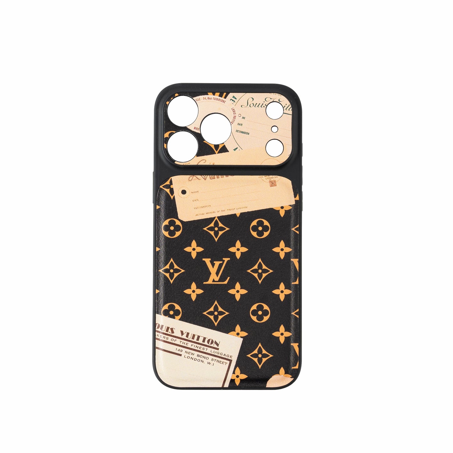 Luksusowe etui na telefon w stylu vintage z monogramem