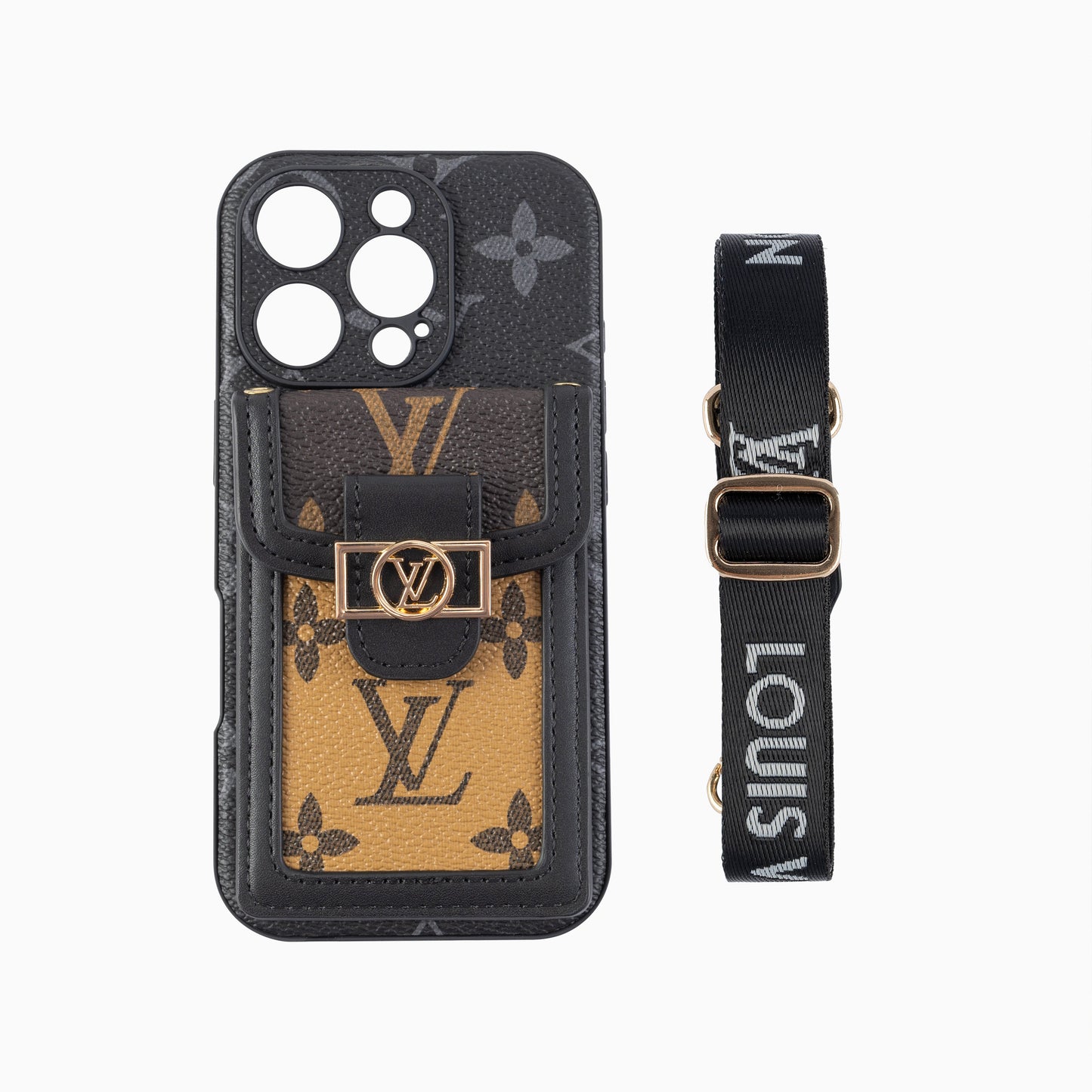 Sealbhóir Cárta Lou Cás iPhone Crossbody