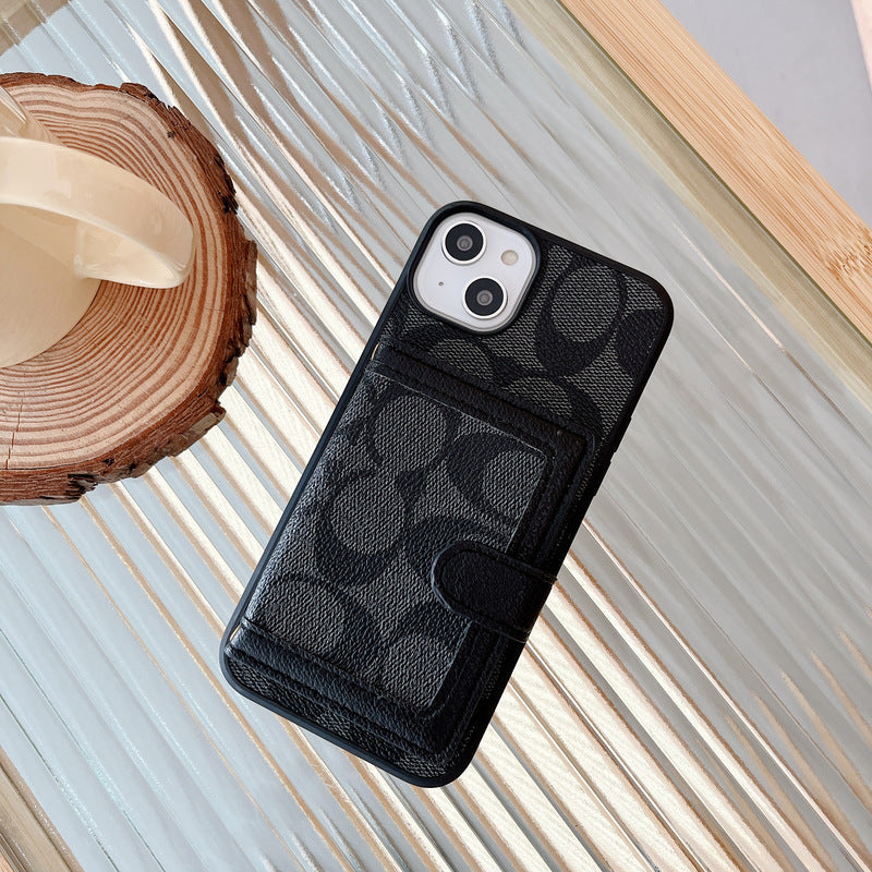 Pouzdro na iPhone Coach s peněženkou a crossbody popruhem černé -XK240402